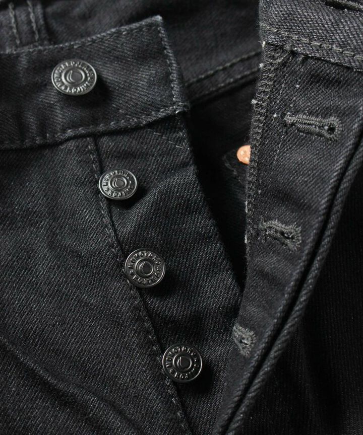 Momotaro B0105SP 15.7oz GTB Selvedge Black x Black Denim Narrow Tapered