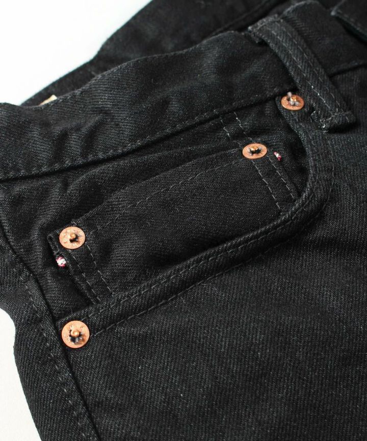 Momotaro B0105SP 15.7oz GTB Selvedge Black x Black Denim Narrow Tapered
