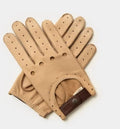 Cafe Triton Driving Gloves Suede Brown Nubuck