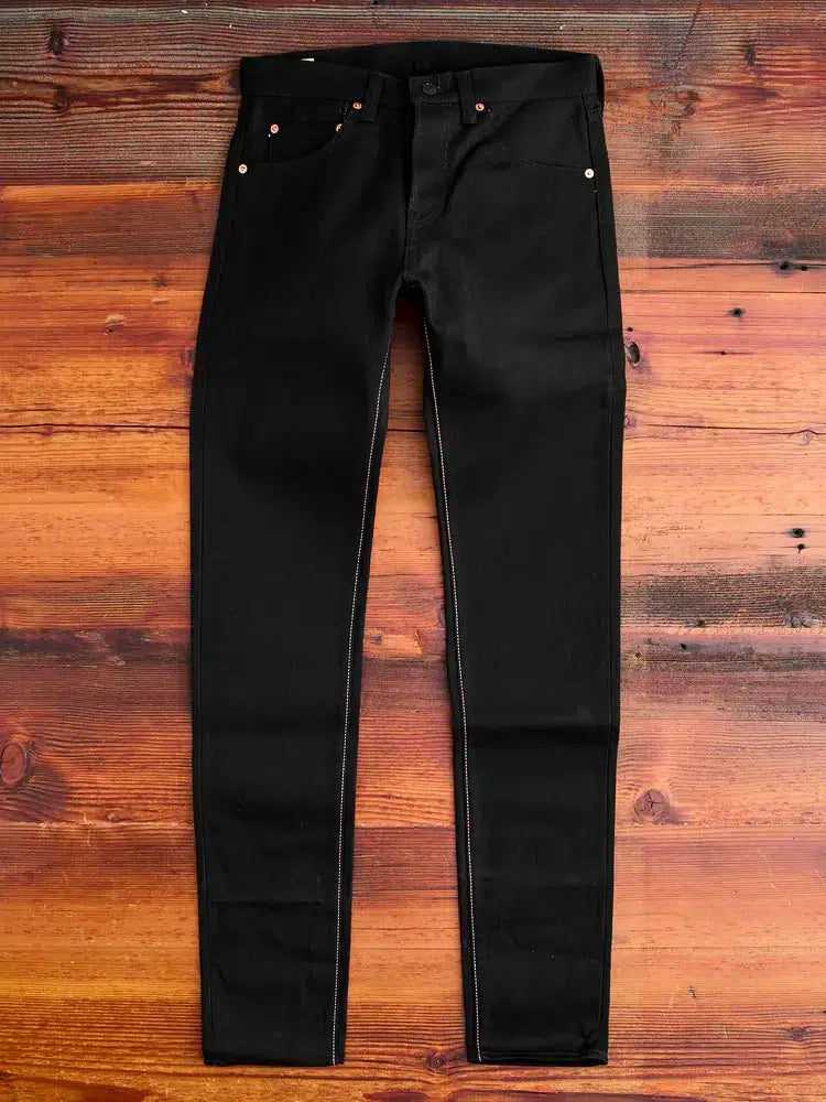 Momotaro 0306-B 15.7oz Black Selvedge Denim - Tight Tapered Fit