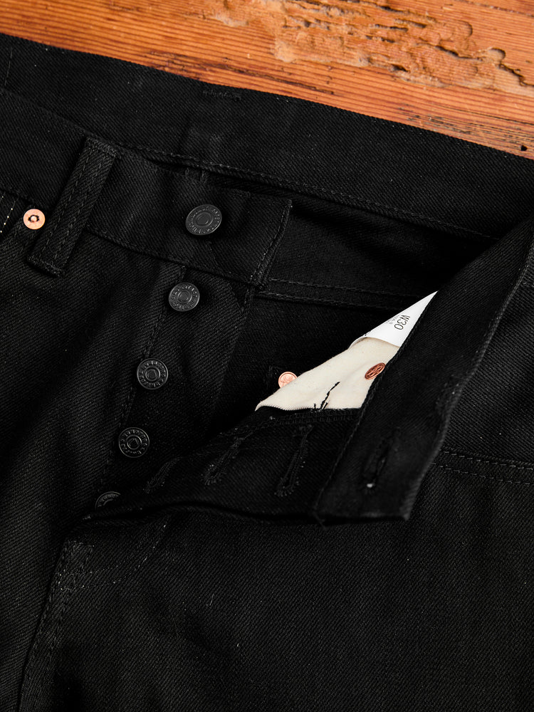 Momotaro 0306-B 15.7oz Black Selvedge Denim - Tight Tapered Fit