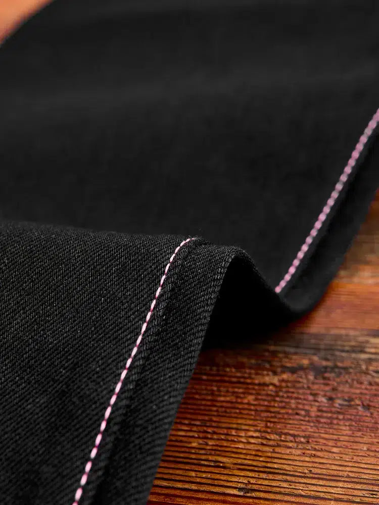 Momotaro 0306-B 15.7oz Black Selvedge Denim - Tight Tapered Fit