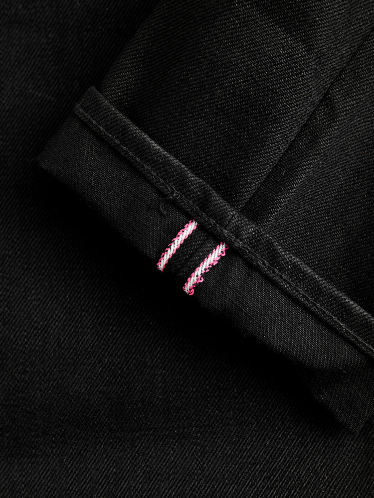 Momotaro 0306-B 15.7oz Black Selvedge Denim - Tight Tapered Fit