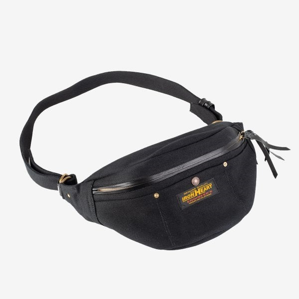 Iron Heart IHE-37 21oz Denim Waist Bag - SuperBlack