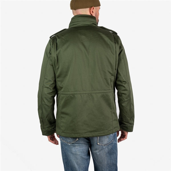 Iron Heart IHM-27-OLV (FW23) Sateen M65 Field Jacket - Olive Green
