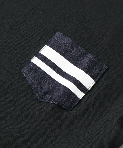 Momotaro MT003 GTB denim pocket T-shirt