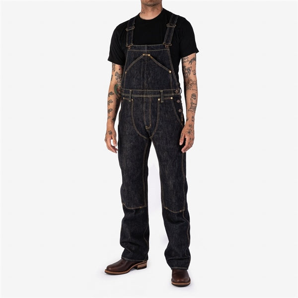 Iron Heart IH-805 21oz Selvedge Denim Double Knee Overalls - Indigo
