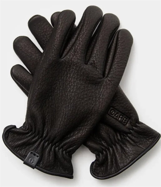 Cafe The Original Deerskin Gloves Black