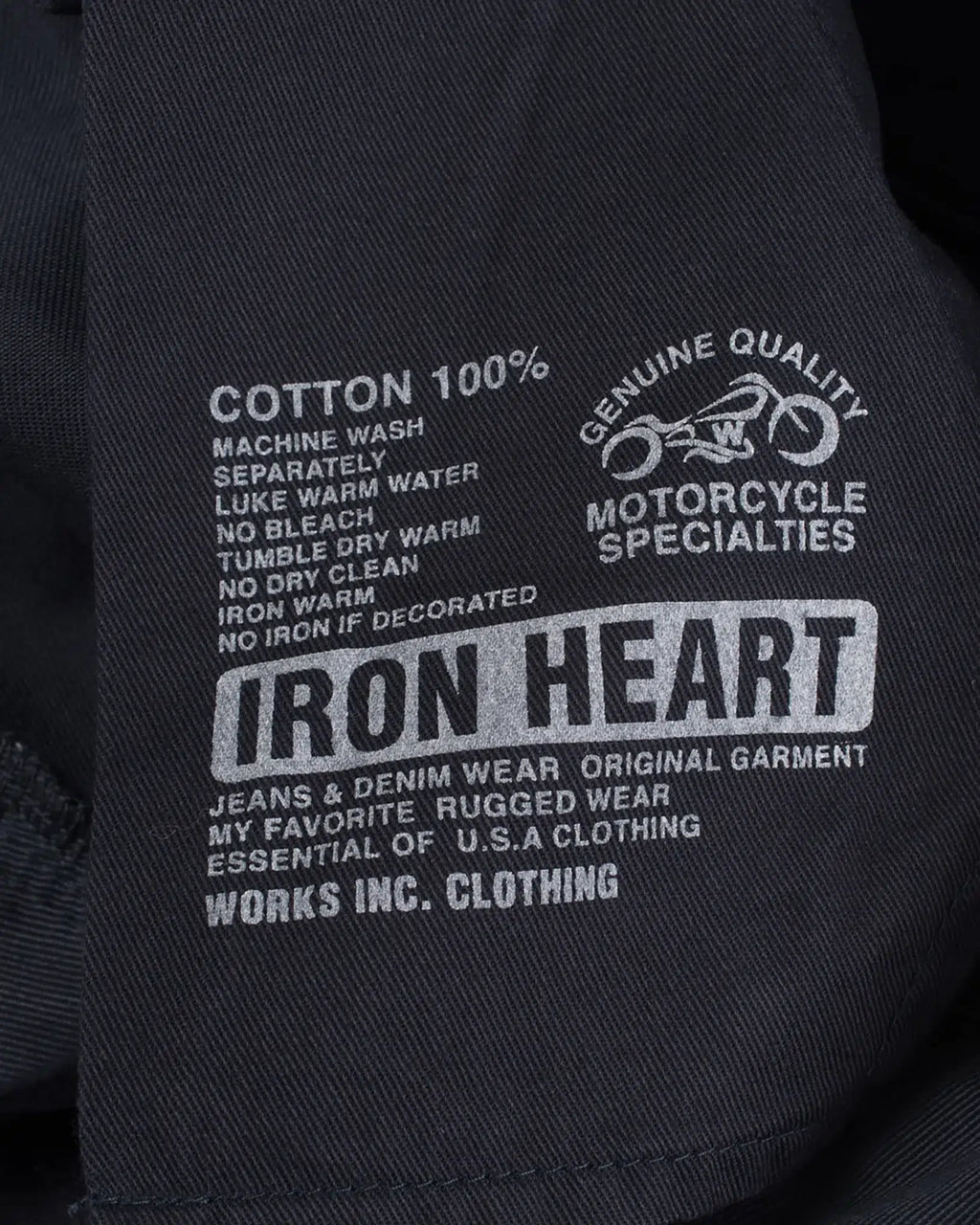 Iron Heart IH-721 9oz Mercerised Selvedge Cotton Slim Tapered Chinos