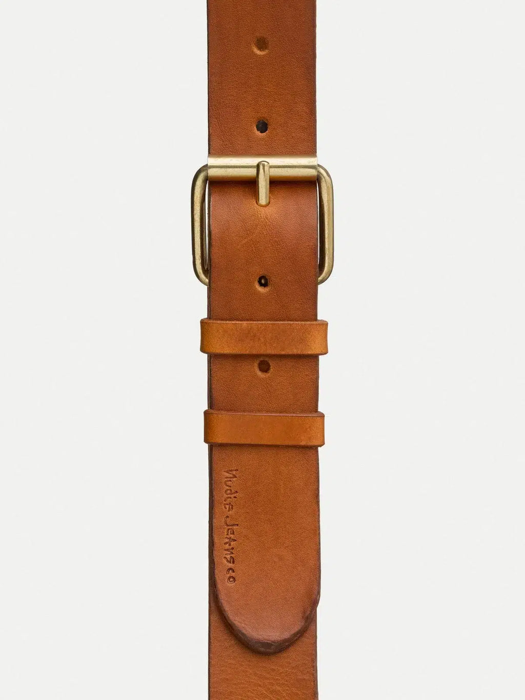 Nudie Jeans Pedersson Leather Belt - Black/Brown