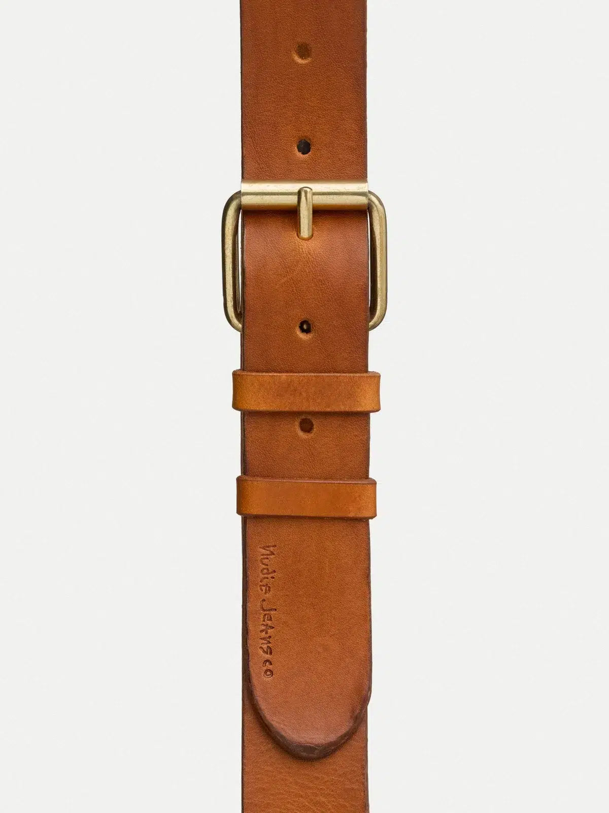 Nudie Jeans Pedersson Leather Belt - Black/Brown