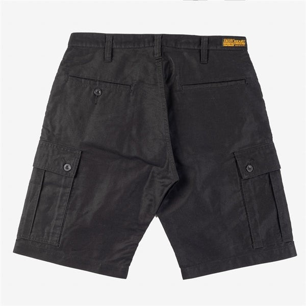 Iron Heart IH-726-BLK 7.4oz Cotton Whipcord Camp Shorts