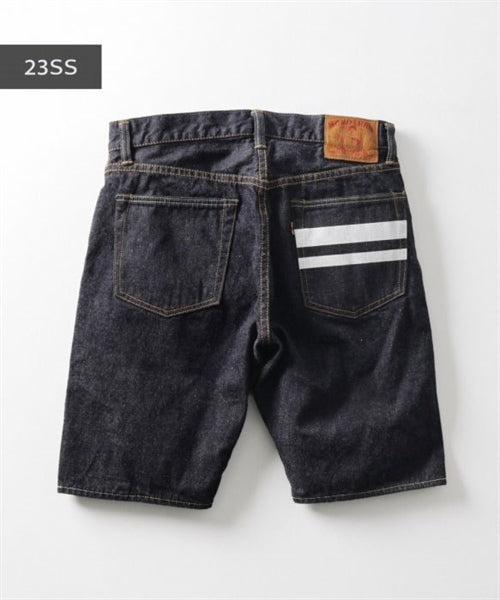 Momotaro MZSP02053A 13oz Denim Slim Straight Shorts Pant Indigo