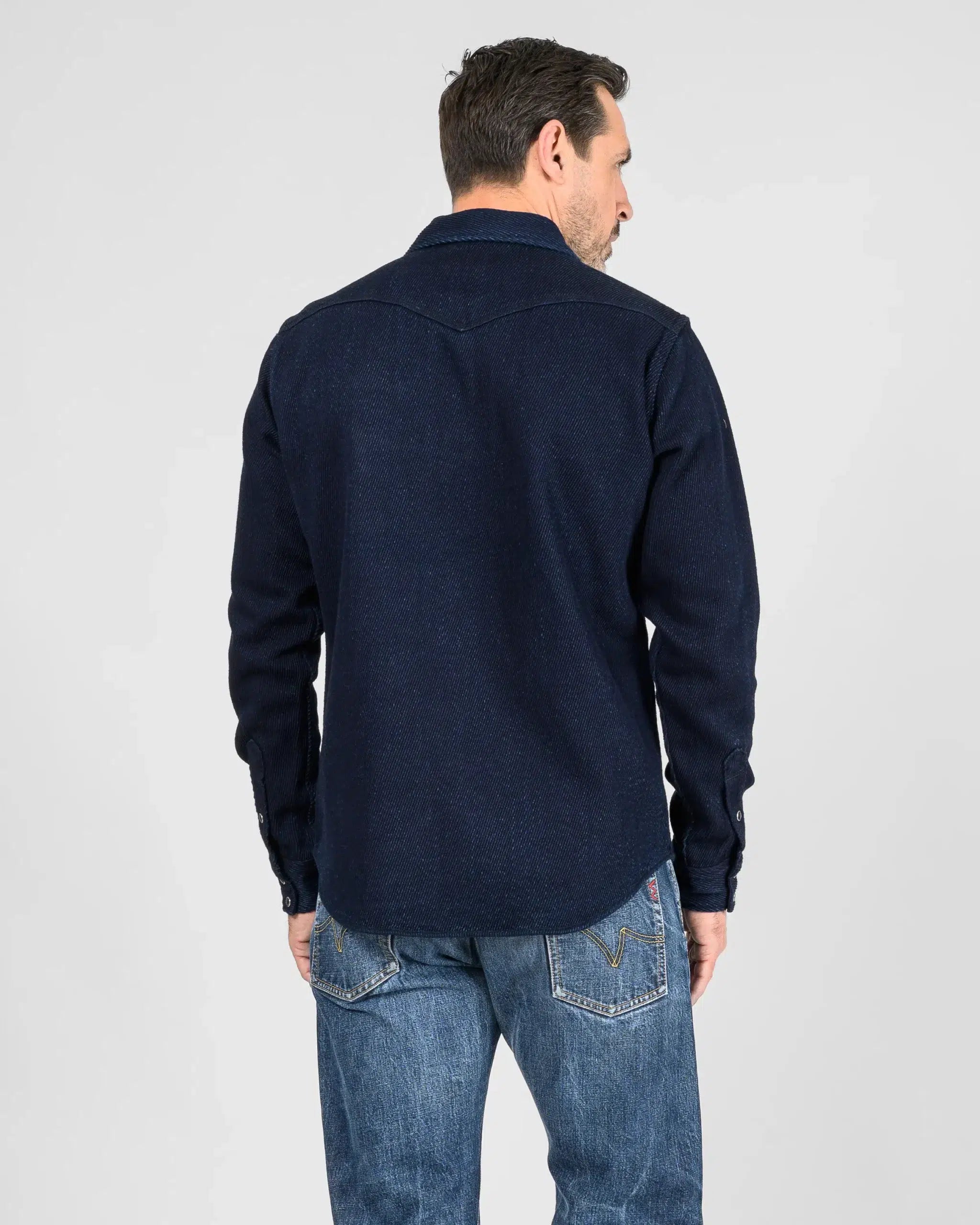 Iron Heart IHSH-208-IND Kersey Western Shirt - Indigo