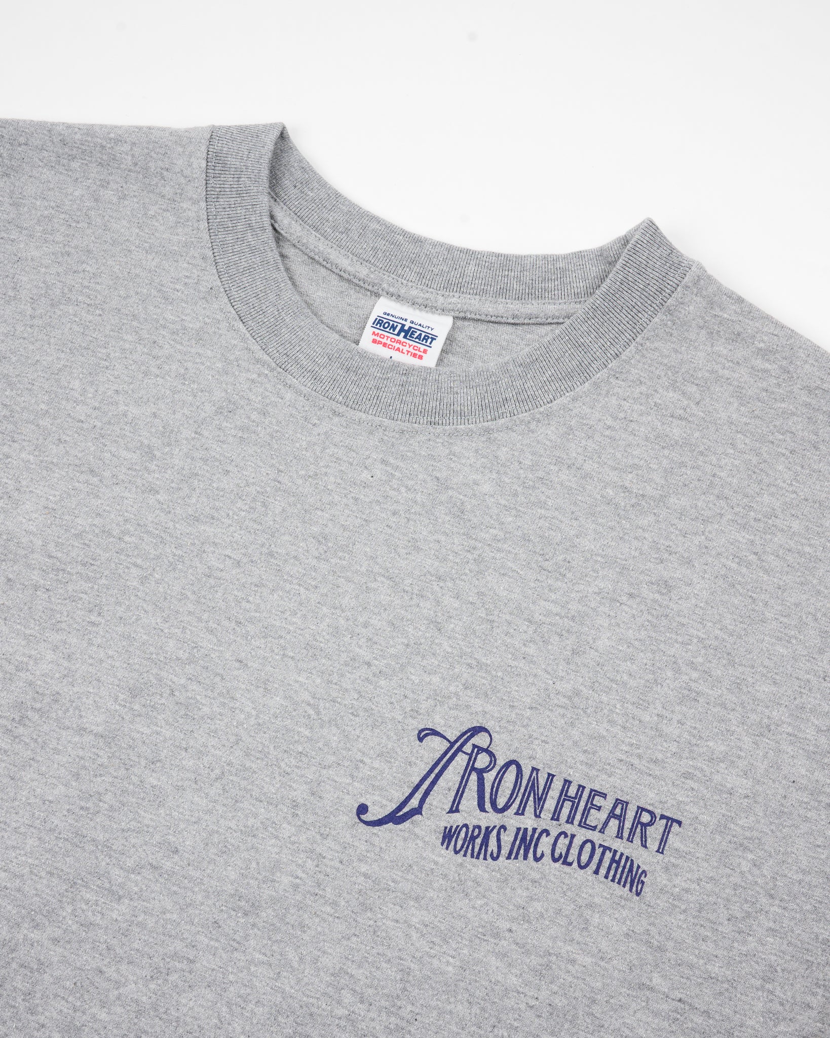 Iron Heart IHT-2501 7.5oz Printed Loopwheel Crew Neck T-Shirt