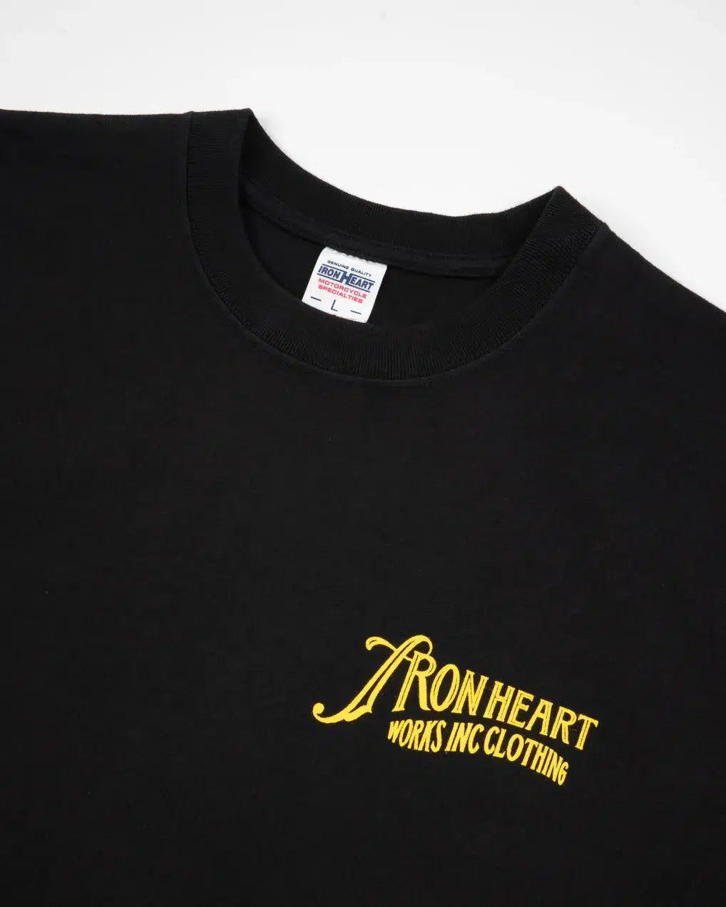 Iron Heart IHT-2501 7.5oz Printed Loopwheel Crew Neck T-Shirt