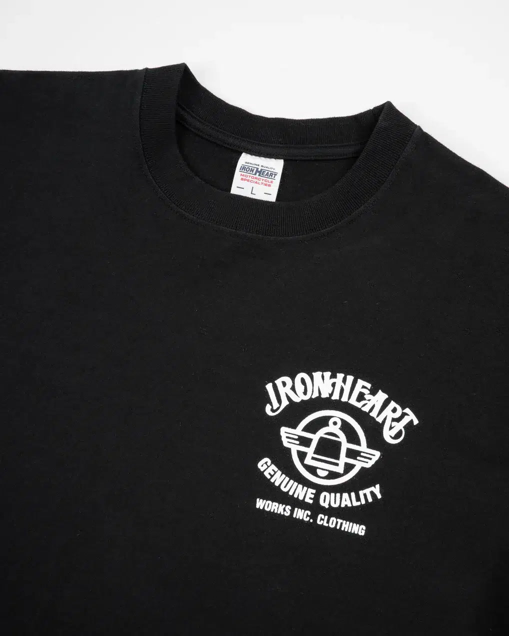 Iron Heart IHT-2502 7.5oz Printed Loopwheel Crew Neck T-Shirt
