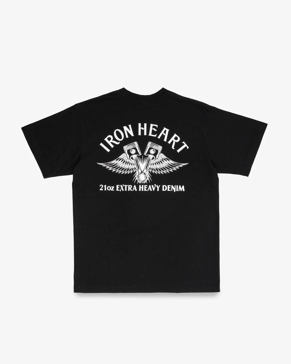 Iron Heart IHT-2502 7.5oz Printed Loopwheel Crew Neck T-Shirt