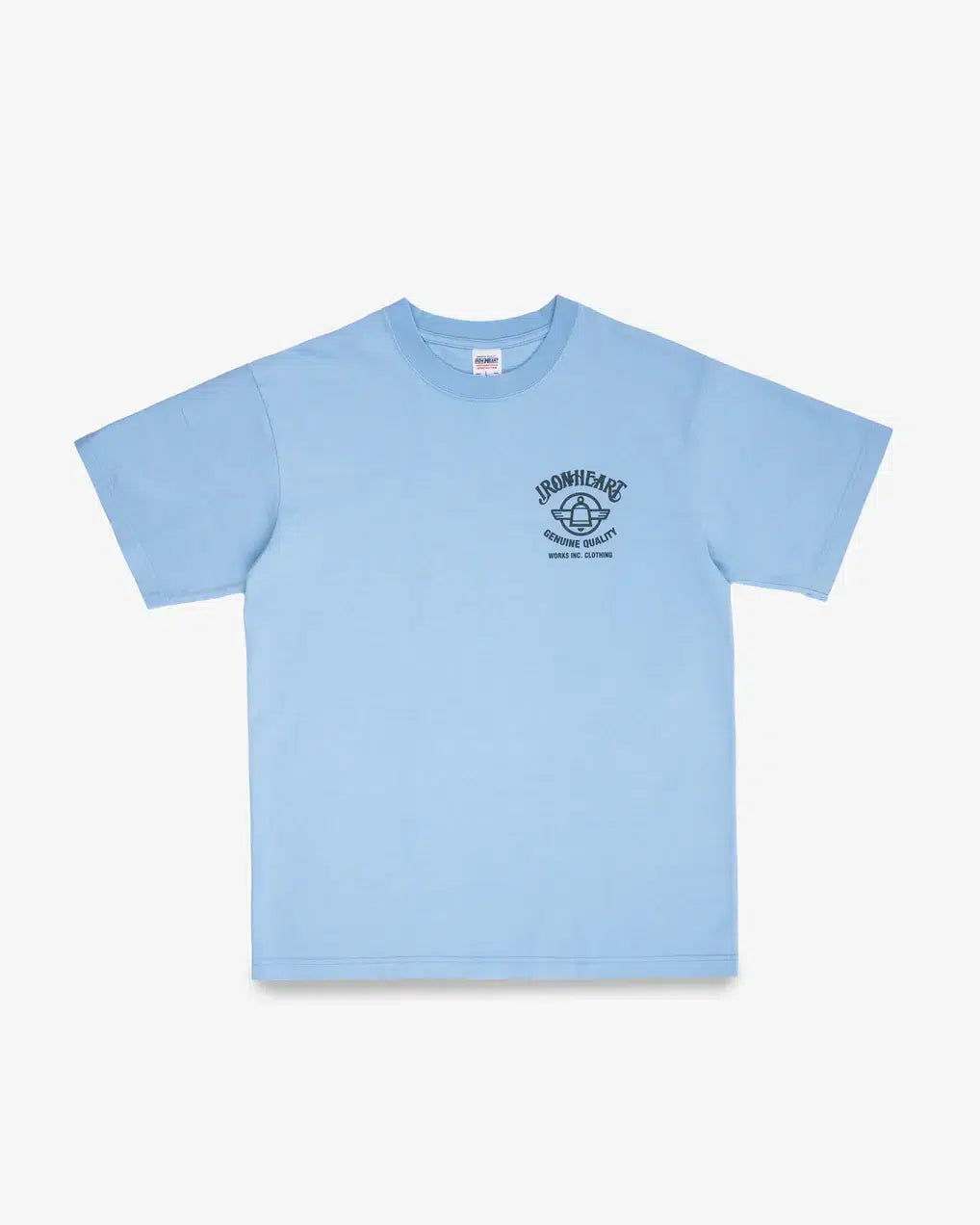 Iron Heart IHT-2502 7.5oz Printed Loopwheel Crew Neck T-Shirt