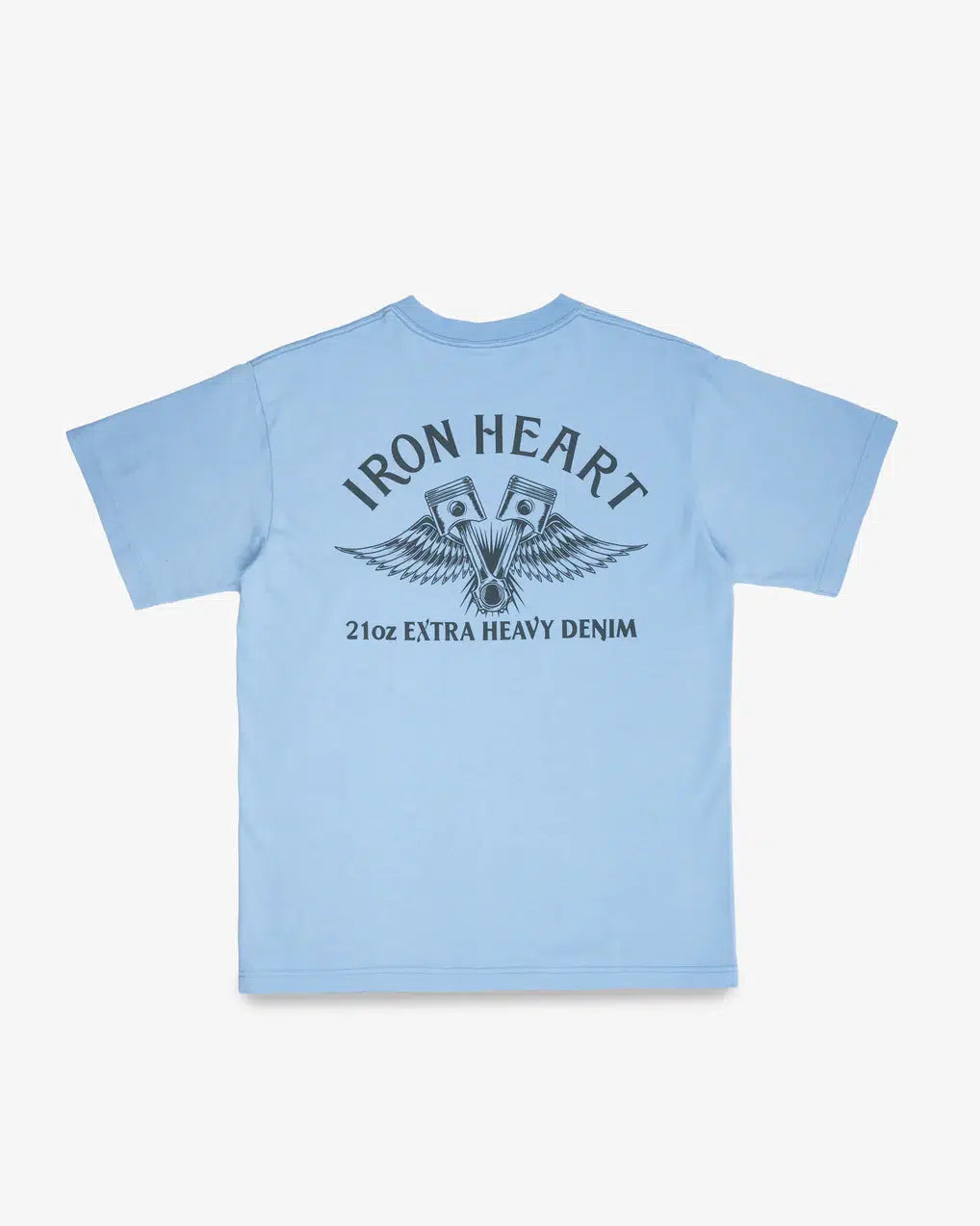 Iron Heart IHT-2502 7.5oz Printed Loopwheel Crew Neck T-Shirt