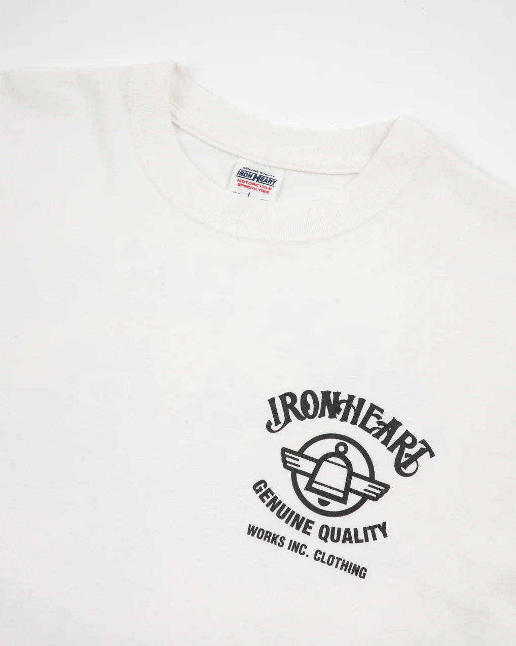Iron Heart IHT-2502 7.5oz Printed Loopwheel Crew Neck T-Shirt