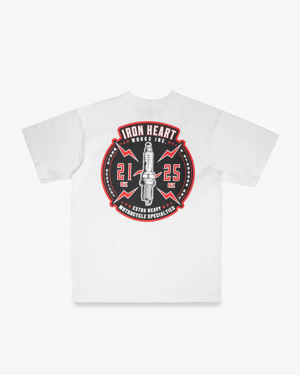 Iron Heart IHT-2503 7.5oz Printed Loopwheel Crew Neck T-Shirt