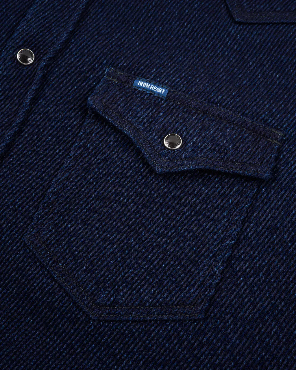Iron Heart IHSH-208-IND Kersey Western Shirt - Indigo