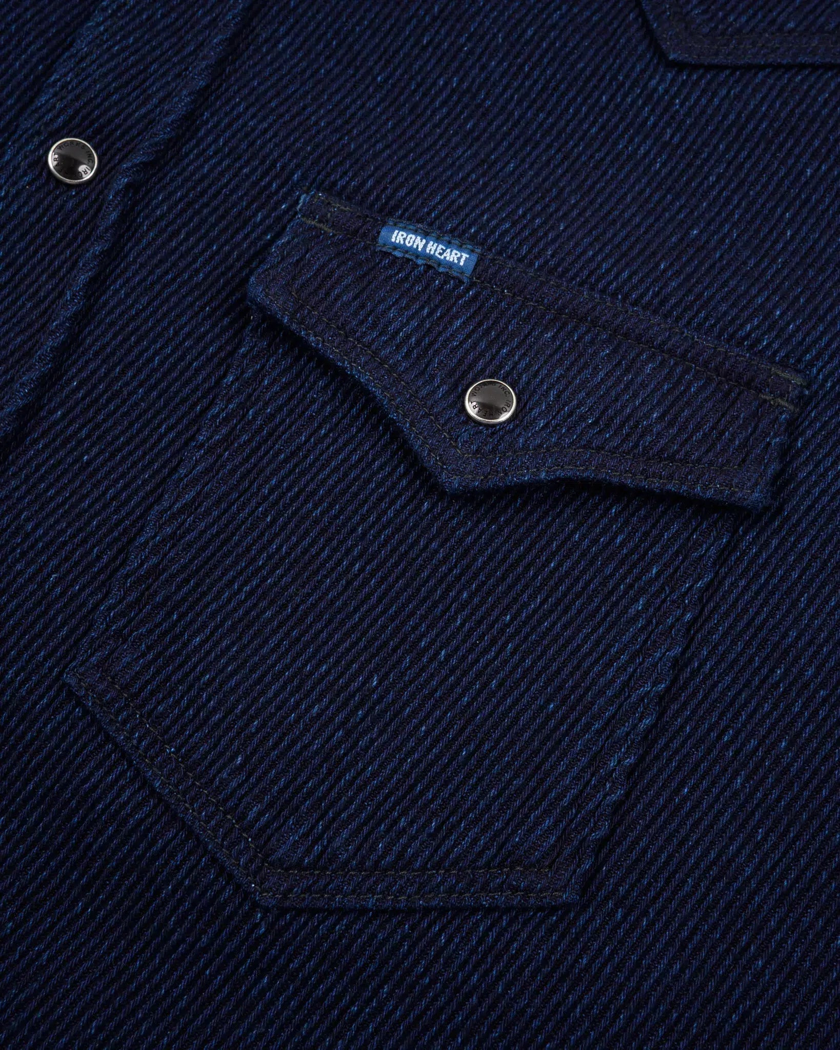 Iron Heart IHSH-208-IND Kersey Western Shirt - Indigo