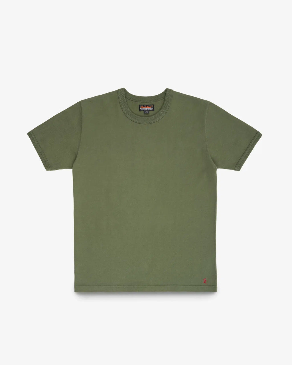 Iron Heart IHT-1600-OLV 11oz Crew Neck Short Sleeved T-Shirt