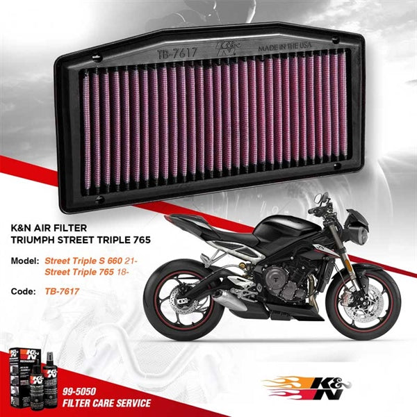 Air filter TB7617 Street Triple