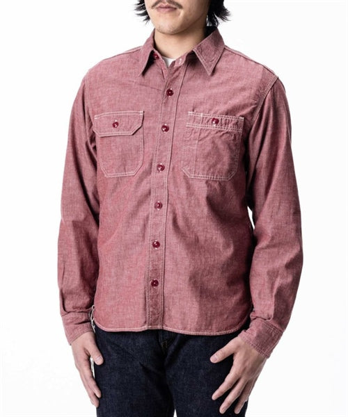 Momotaro MS044 5oz selvedge chambray shirts