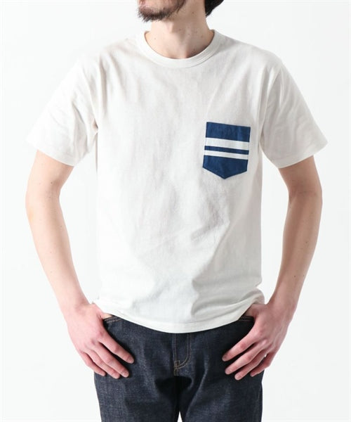Momotaro MT003 GTB denim pocket T-shirt