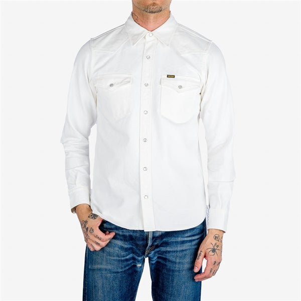 Iron Heart IHSH-384-WHT (SS24) 13.5oz Denim Western