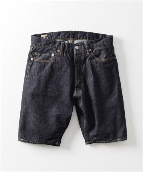 Momotaro MZSP02053A 13oz Denim Slim Straight Shorts Pant Indigo