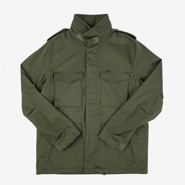 Iron Heart IHM-27-OLV (FW23) Sateen M65 Field Jacket - Olive Green