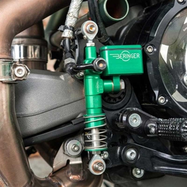 Beringer rear brake caliper with green oil reservoir