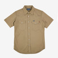Iron Heart IHSH-387-BLK (SS24) 7oz Fatigue Cloth Short Sleeved Western Shirt