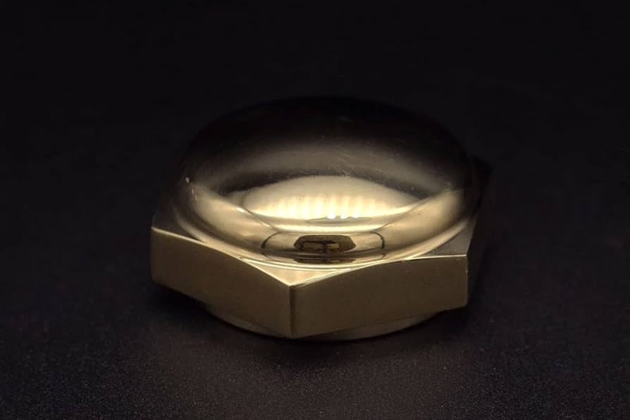 Motone THE BOSS MK.II Steering Stem Nut - Brass - MMU068