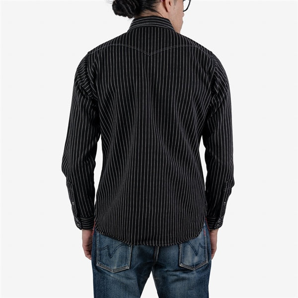 Iron Heart IHSH-62-IND-BLK 12oz Wabash Western Shirt