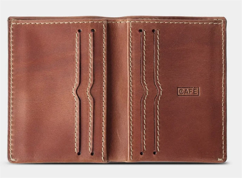 Cafe Leather Costa Rica Slim Wallet - Roasted (Nâu)