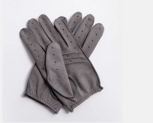 Cafe Triton Driving Gloves Suede Brown Nubuck