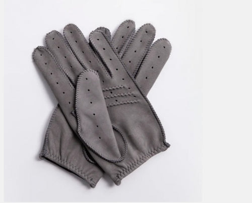 Cafe Triton Driving Gloves Suede Brown Nubuck