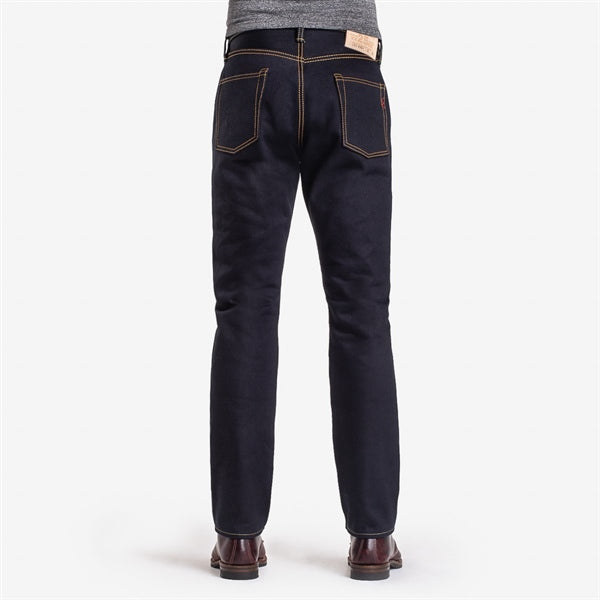 Iron Heart IH-888-XHSib 25oz Selvedge Denim Medium/High Rise Tapered Cut Jeans - Indigo/Black