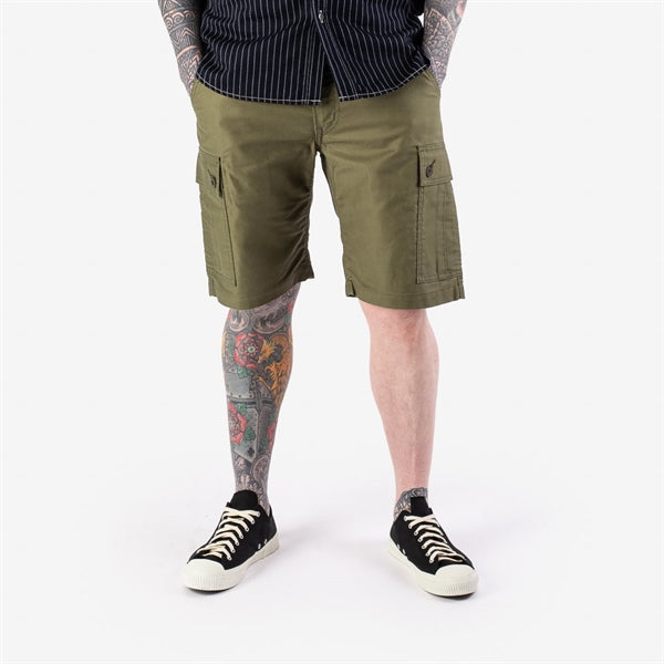 Iron Heart IH-726-BLK 7.4oz Cotton Whipcord Camp Shorts