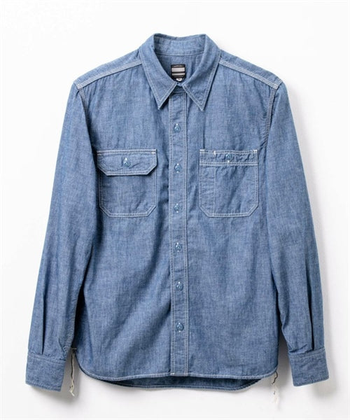 Momotaro MS044 5oz selvedge chambray shirts