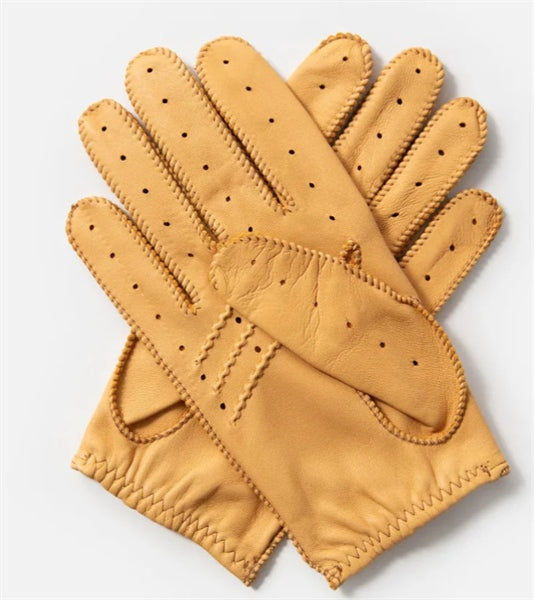 Cafe Triton Driving Gloves Targa Cream