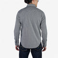 Iron Heart IHSH-365-IND (FW23) 8oz Herringbone Hickory Stripe Sawtooth Western Shirt - Indigo