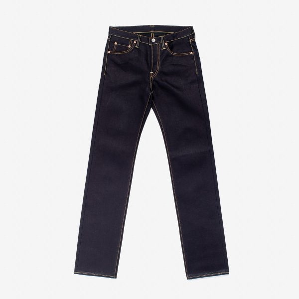 Iron Heart IH-721-OLV 9oz Mercerized Selvedge Cotton Slim Tapered Chinos - Olive Green
