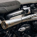 Pô Zard Full System Street Scrambler Tiger 70 Gold End Cap