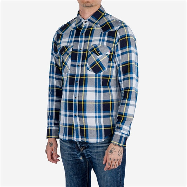 Iron Heart IHSH-390 9oz Selvedge American Check Western Shirt